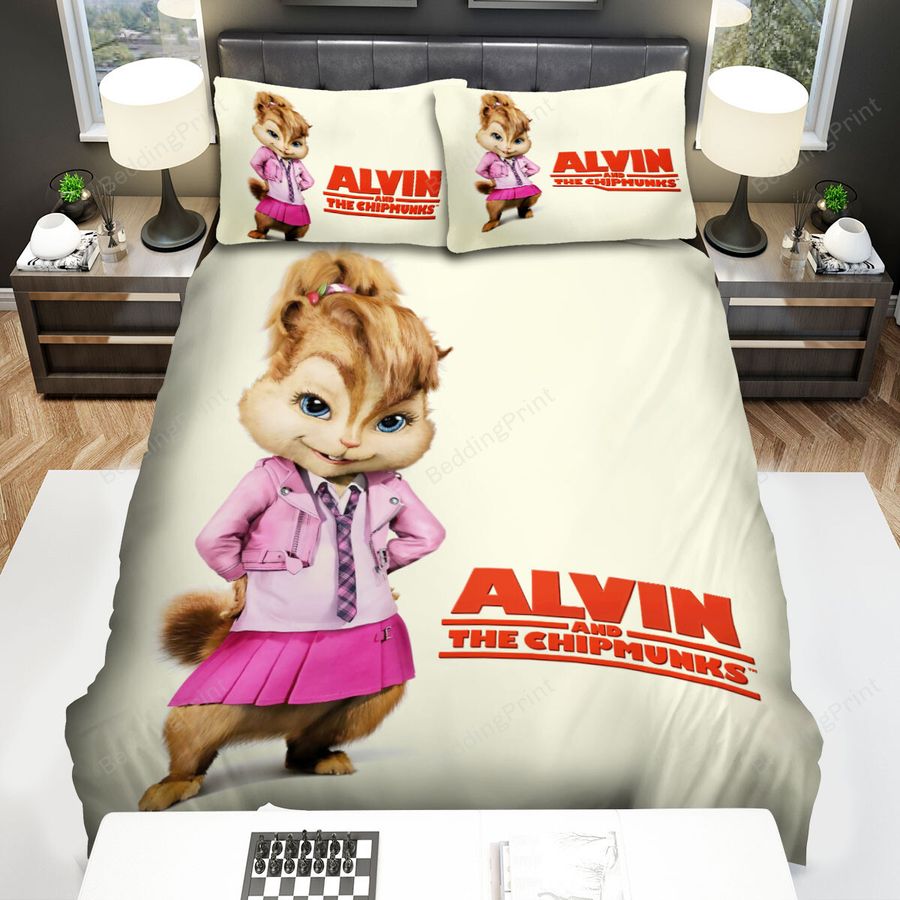 Alvin And The Chipmunks Brittany Portrait Bed Sheets Spread Duvet Cover Bedding Sets