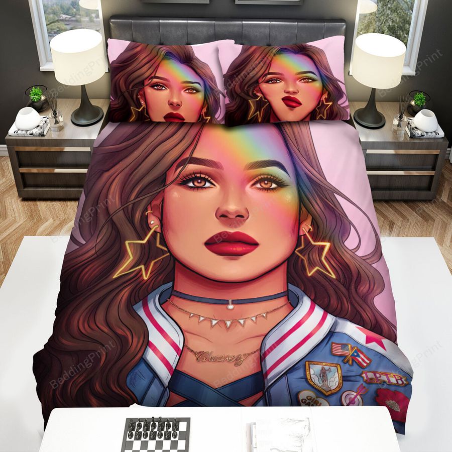 America Chavez Portrait Illustration Bed Sheets Spread Duvet Cover Bedding Sets