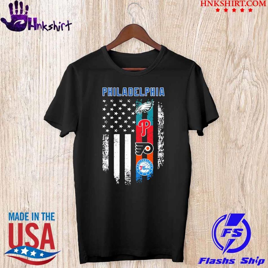 America Flag Philadelphia Teams Sport shirt
