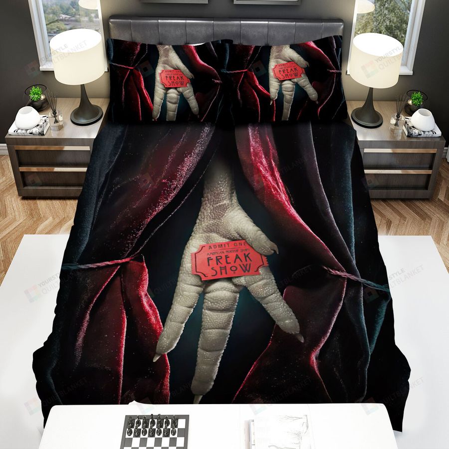 American Horror Story Admit One Movie Poster Bed Sheets Spread Comforter Duvet Cover Bedding Sets