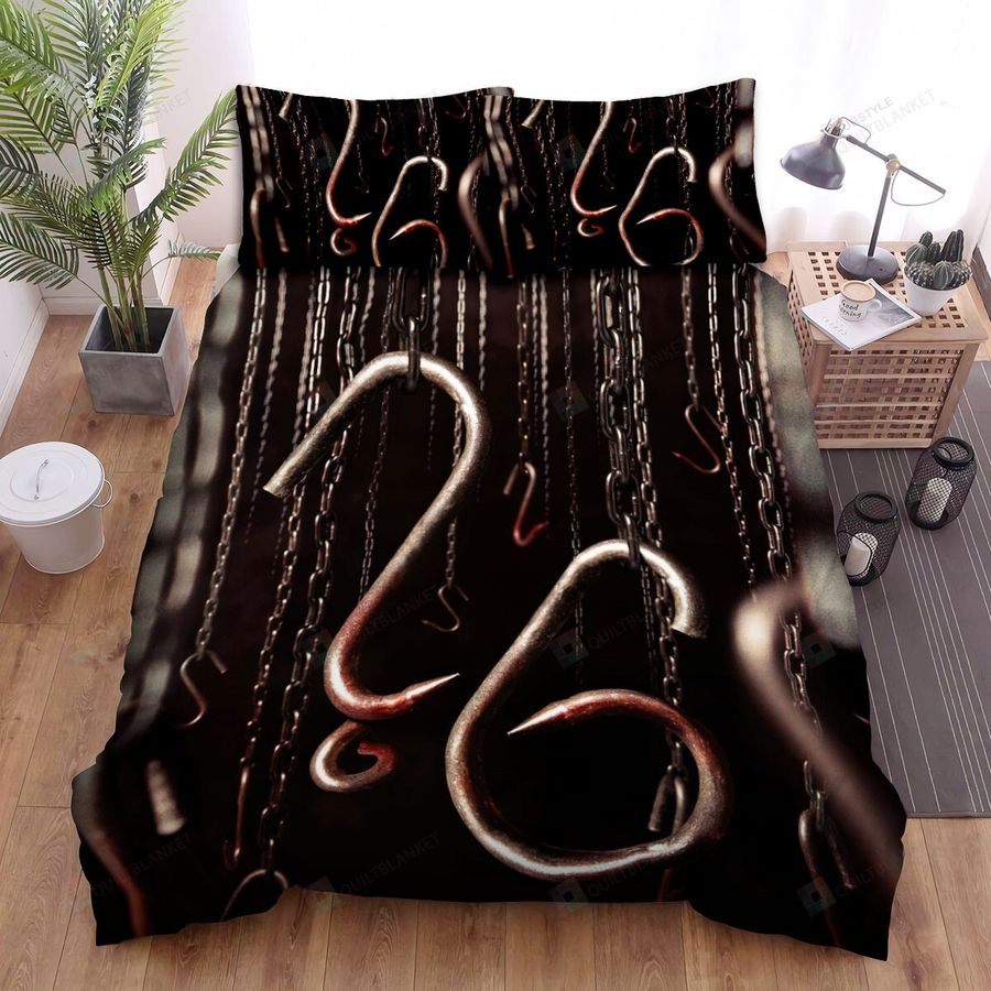 American Horror Story Chain And Hook Movie Poster Bed Sheets Spread Comforter Duvet Cover Bedding Sets