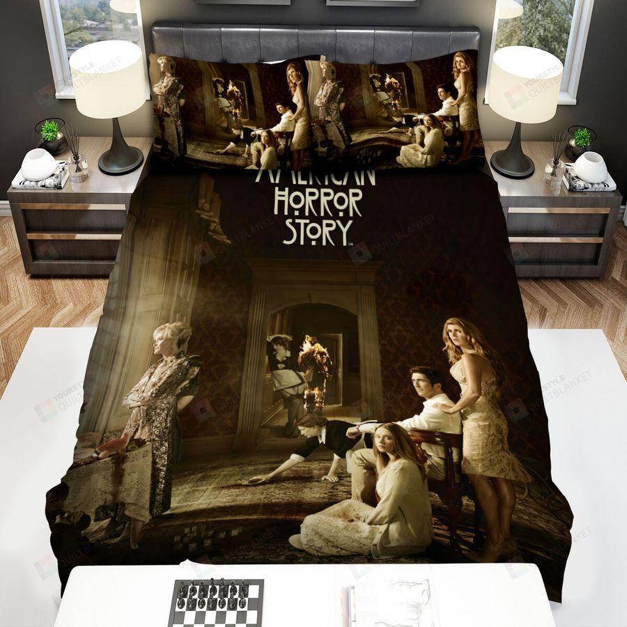 American Horror Story Family Movie Poster Bed Sheets Spread Comforter Duvet Cover Bedding Sets