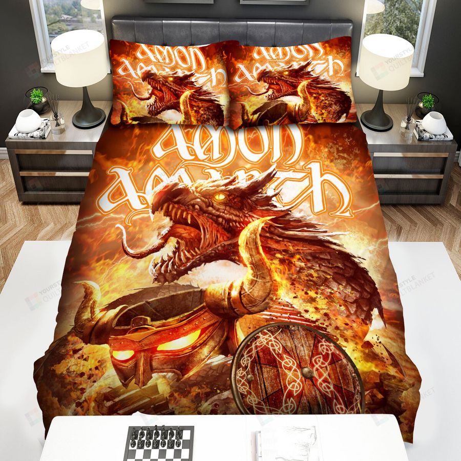 Amon Amarth Band Dragon Bed Sheets Spread Comforter Duvet Cover Bedding Sets