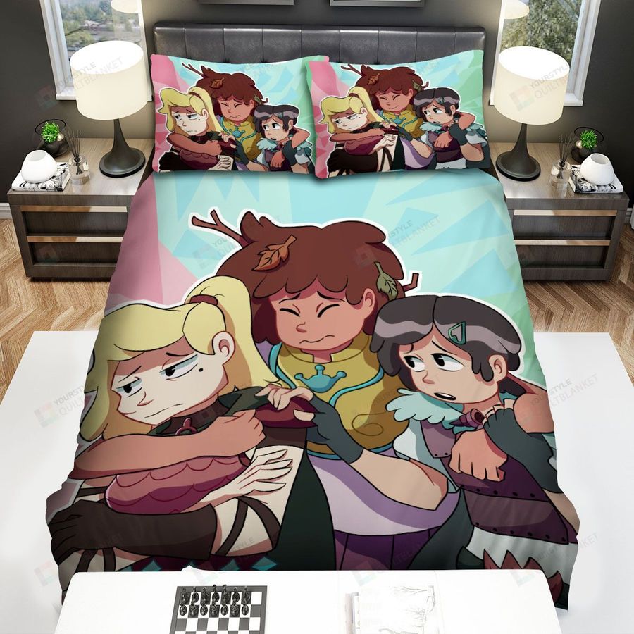 Amphibia Anne Sasha And Marcy Friendship Bed Sheets Spread Duvet Cover Bedding Sets