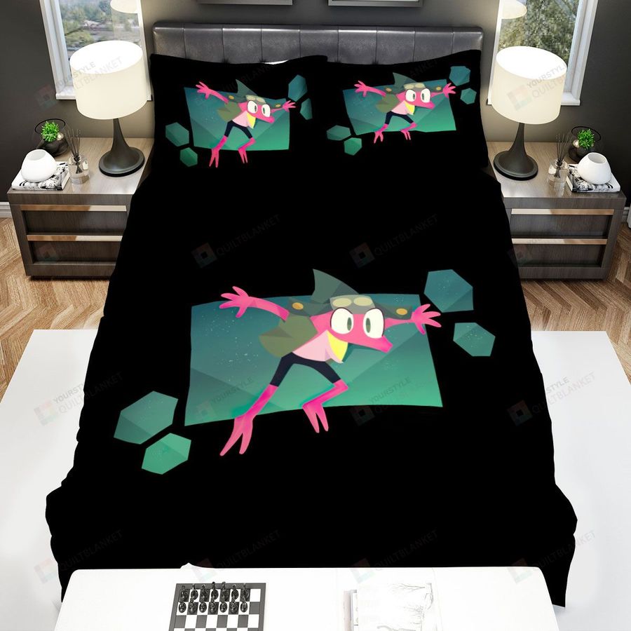 Amphibia Sprig Plantar Digital Illustration Bed Sheets Spread Duvet Cover Bedding Sets