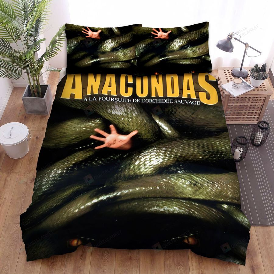 Anacondas The Hunt For The Blood Orchid (2004) Obturate Movie Poster Bed Sheets Spread Comforter Duvet Cover Bedding Sets