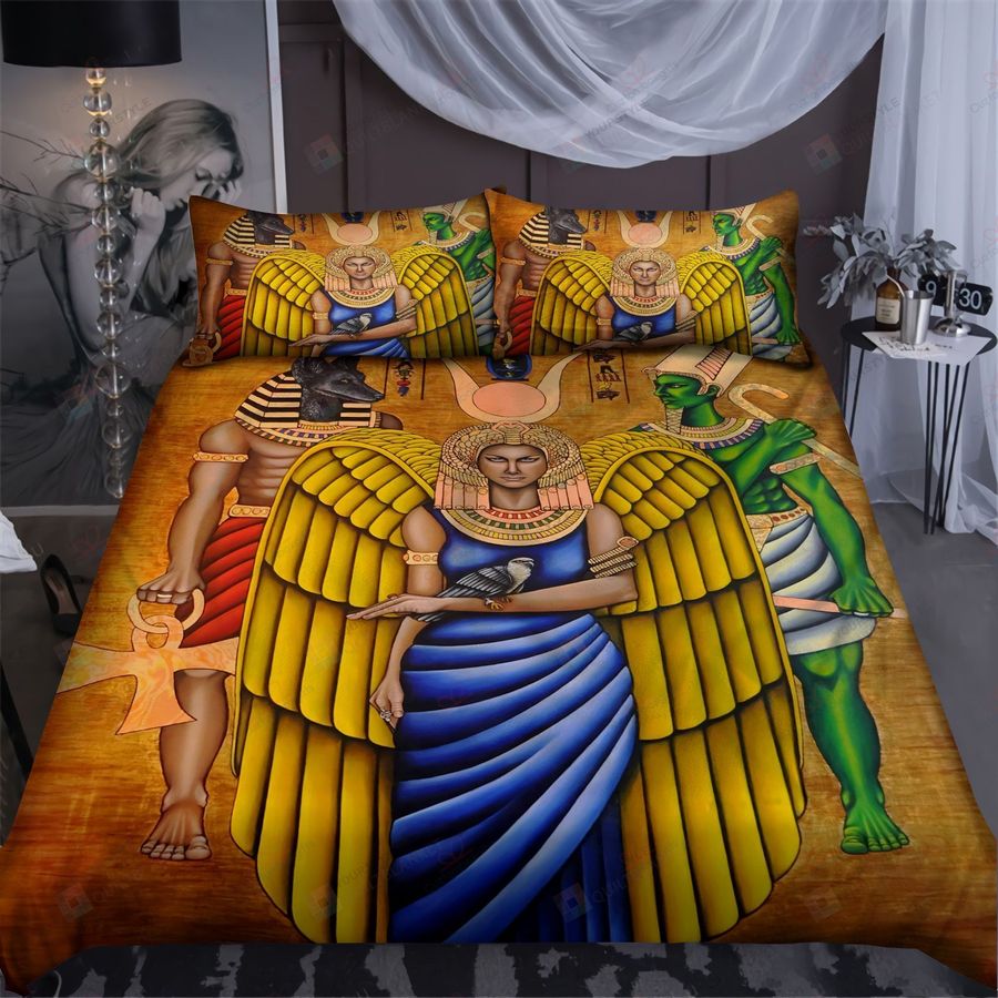 Ancient Egypt Isis Goddess Of Magic Bedding Set Bed Sheets Spread Comforter Duvet Cover Bedding Sets