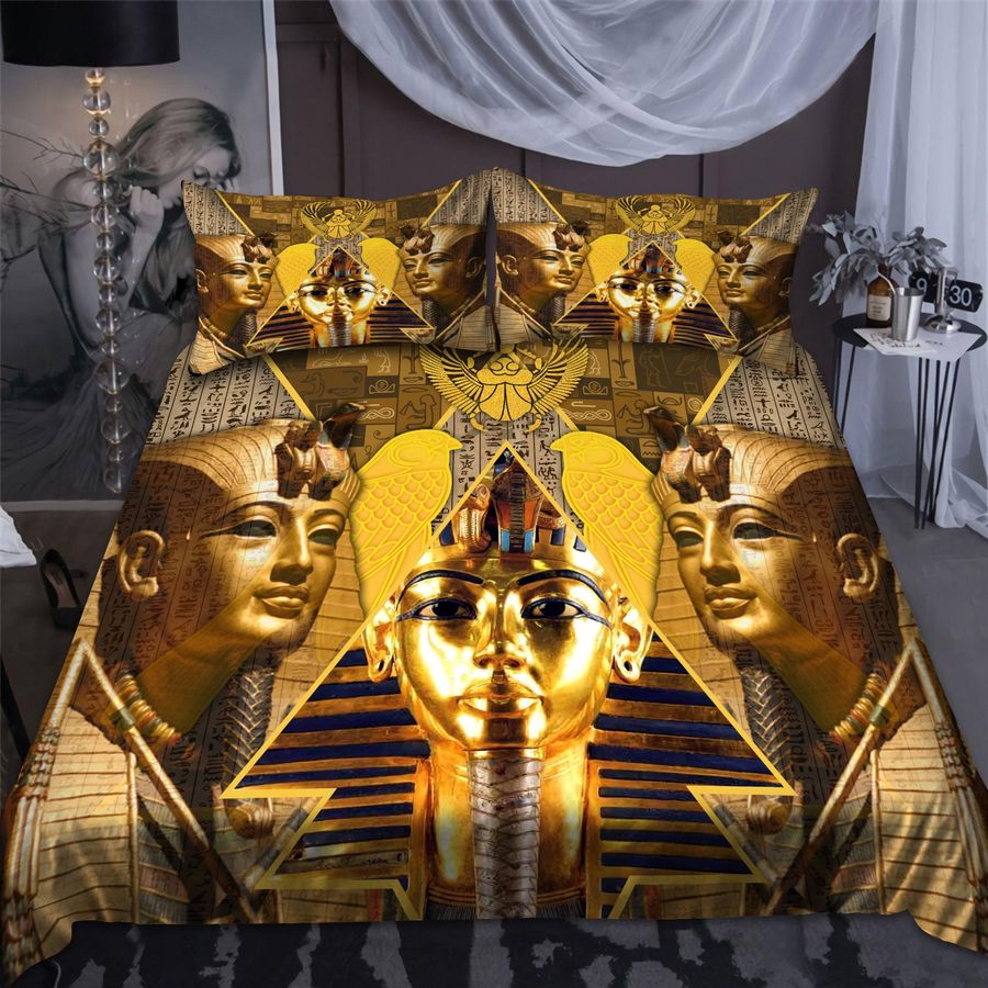 Ancient Egyptian Pharaoh Bedding Set Duvet Cover Set