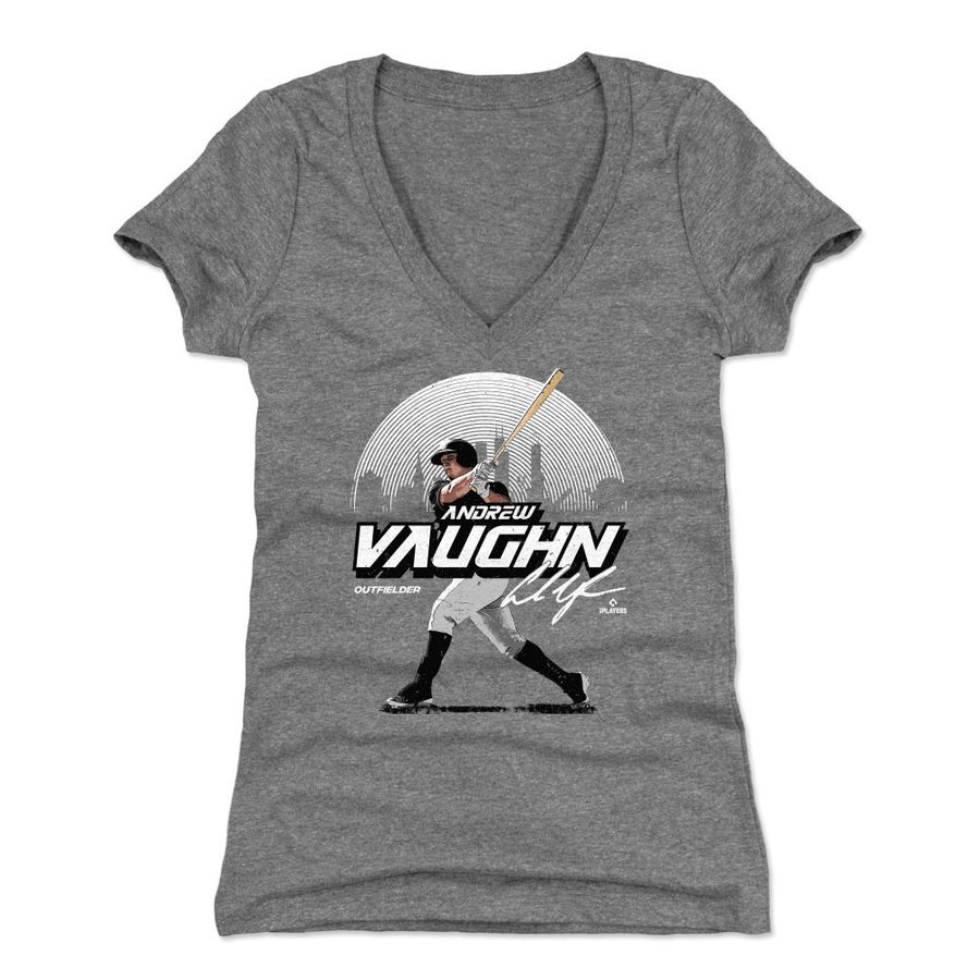 Andrew Vaughn Skyline WHT - Chicago White Sox _1t-shirt sweatshirt hoodie Long Sleeve shirt