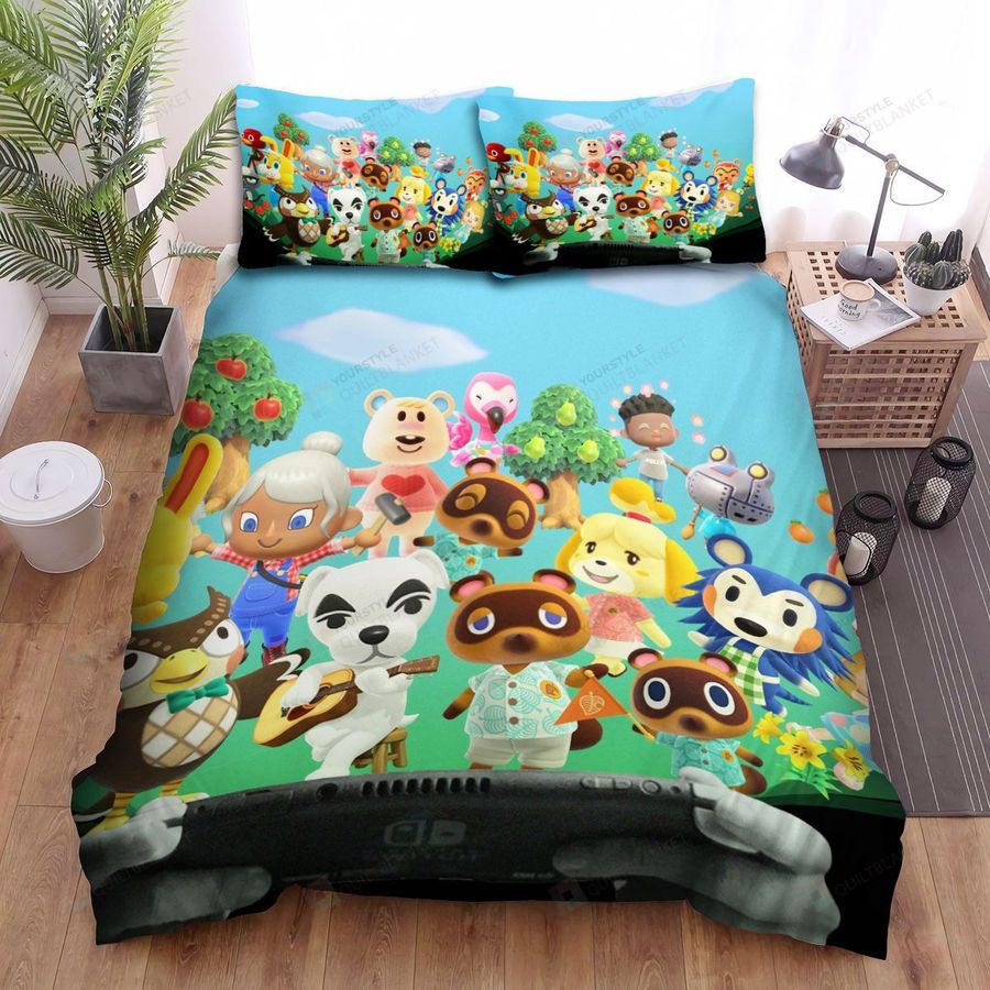 Animal Crossing Characters Bed Sheets Spread Comforter Duvet Cover Bedding Sets
