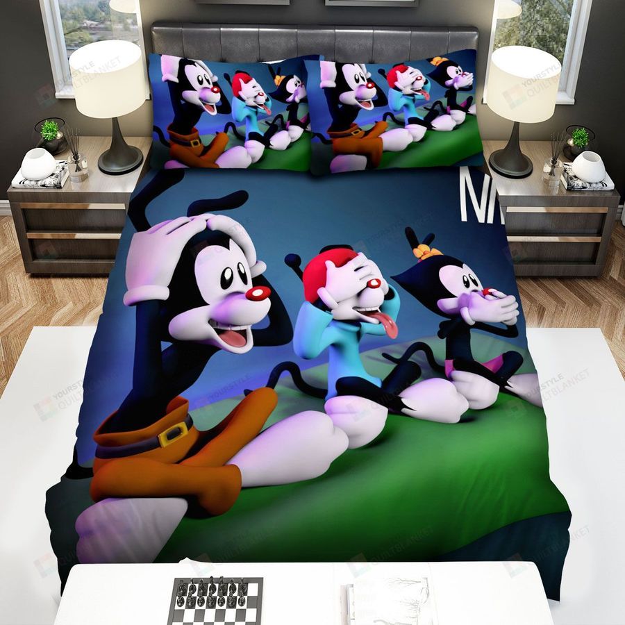 Animaniacs The Warner Siblings As Three Wise Monkeys Bed Sheets Spread Duvet Cover Bedding Sets