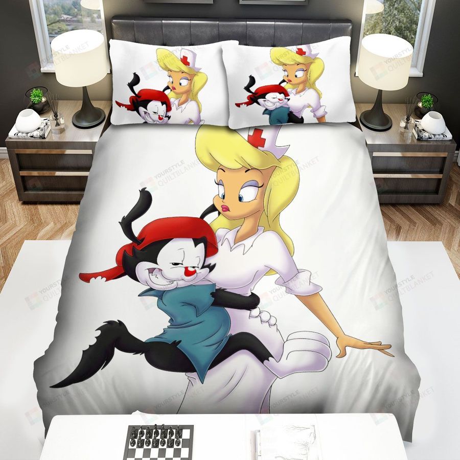Animaniacs Wakko And The Nurse Bed Sheets Spread Duvet Cover Bedding Sets