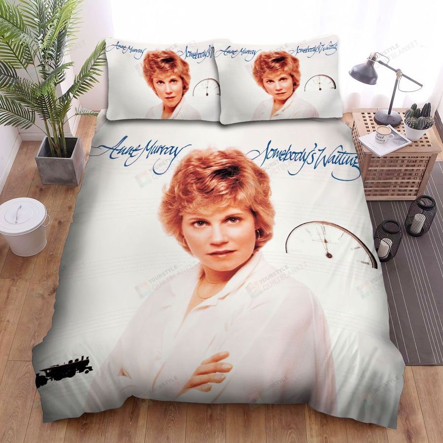 Anne Murray Somebody's Waiting Album Cover Bed Sheets Spread Comforter Duvet Cover Bedding Sets