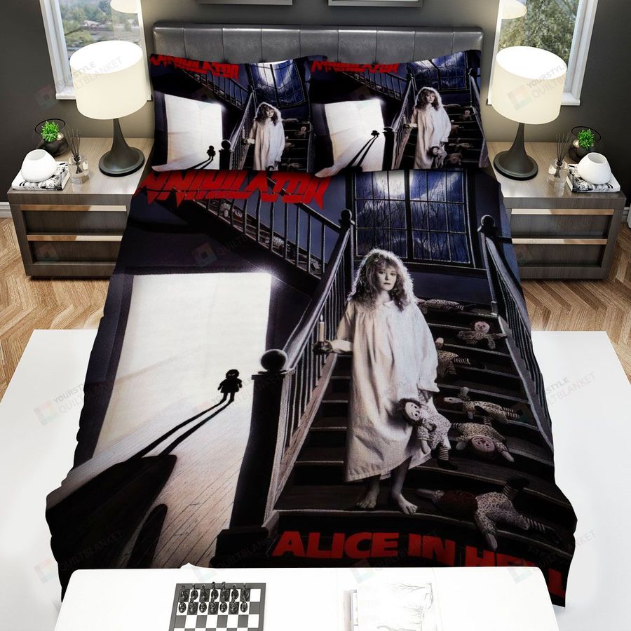 Annihilator Band Album Alice In Hell Bed Sheets Spread Comforter Duvet Cover Bedding Sets