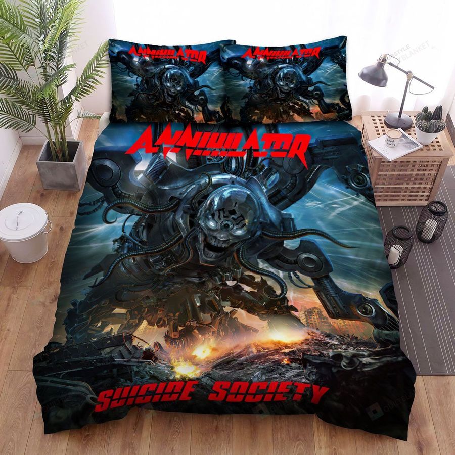 Annihilator Band Suicide Society Bed Sheets Spread Comforter Duvet Cover Bedding Sets
