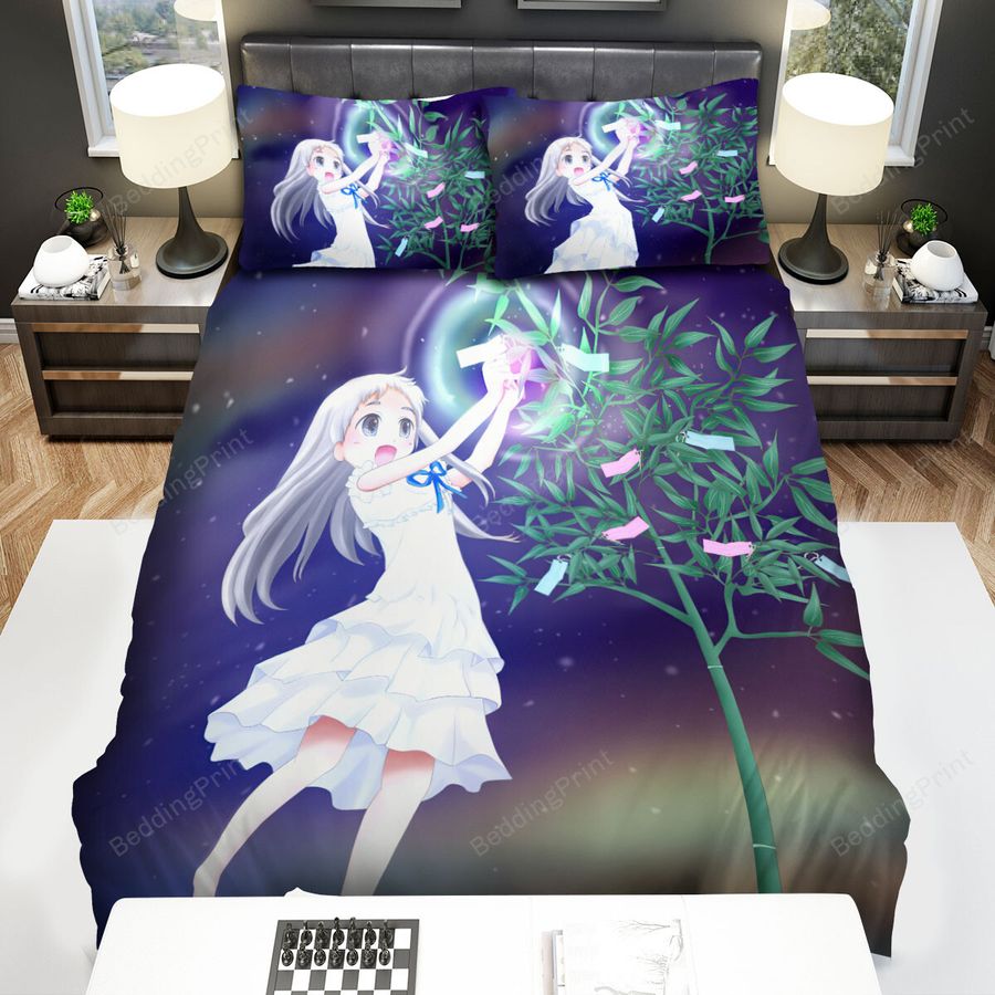 Anohana Honma Meiko &Amp Her New Year Wishes Bed Sheets Spread Duvet Cover Bedding Sets