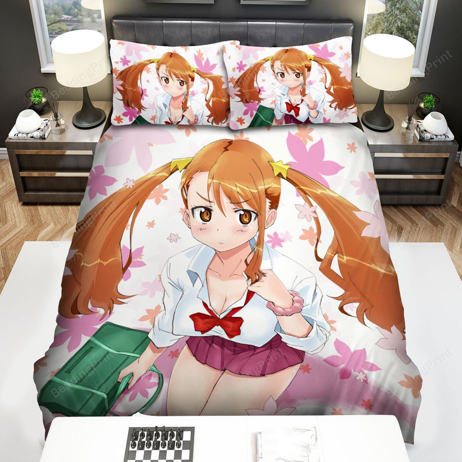 Anohana Naruko Anjou &Amp Falling Flowers Poster Bed Sheets Spread Duvet Cover Bedding Sets