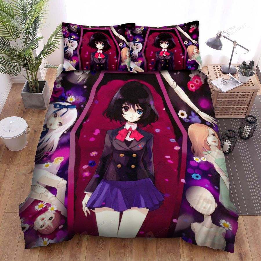 Another Mei Misaki In The Coffin With The Dolls Bed Sheets Spread Comforter Duvet Cover Bedding Sets