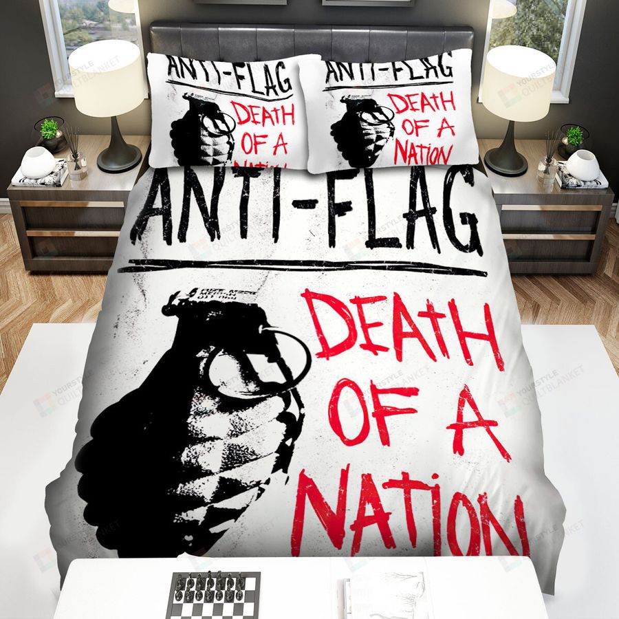 Anti Flag Death Of A Nation Bed Sheets Spread Comforter Duvet Cover Bedding Sets
