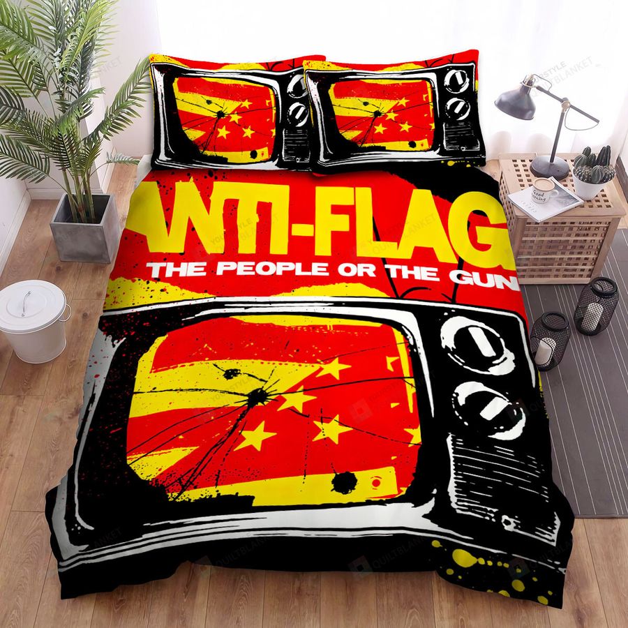 Anti Flag The People Or The Gun Bed Sheets Spread Comforter Duvet Cover Bedding Sets