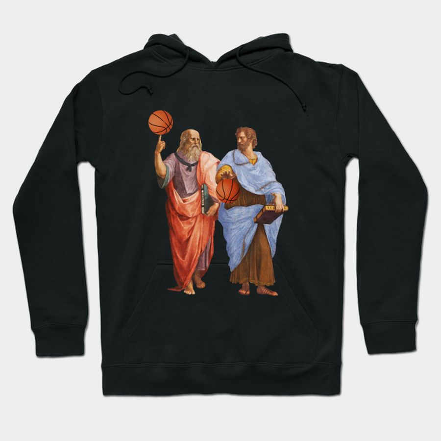 Aristotle And Plato With Basketballs   Raphael School Of Athens T Shirt, Hoodie, Sweatshirt, Long Sleeve