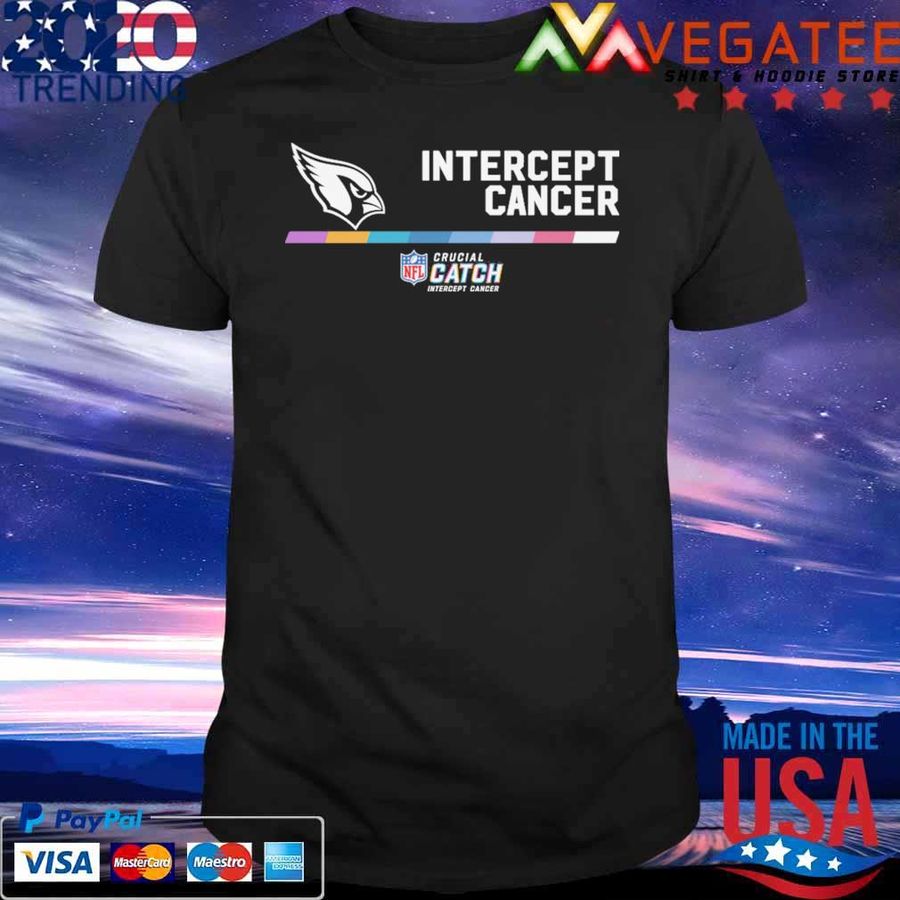 Arizona Cardinals Intercept Cancer 2022 NFL Crucial Catch Performance T Shirt
