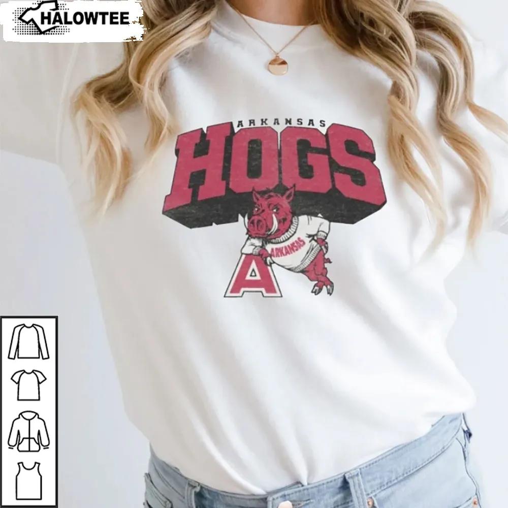 Arkansas Razorbacks Hogs Sweatshirt Shirt College Gift For Football Lover