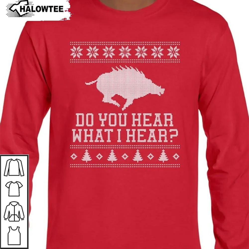 Arkansas Razorbacks Sweatshirt Shirt Call The Hogs Christmas Gift For Fan