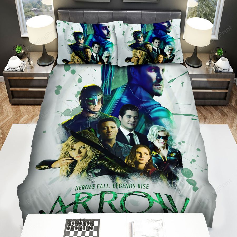 Arrow (2012–2020) Movie Poster Artwork 2 Bed Sheets Spread Comforter Duvet Cover Bedding Sets