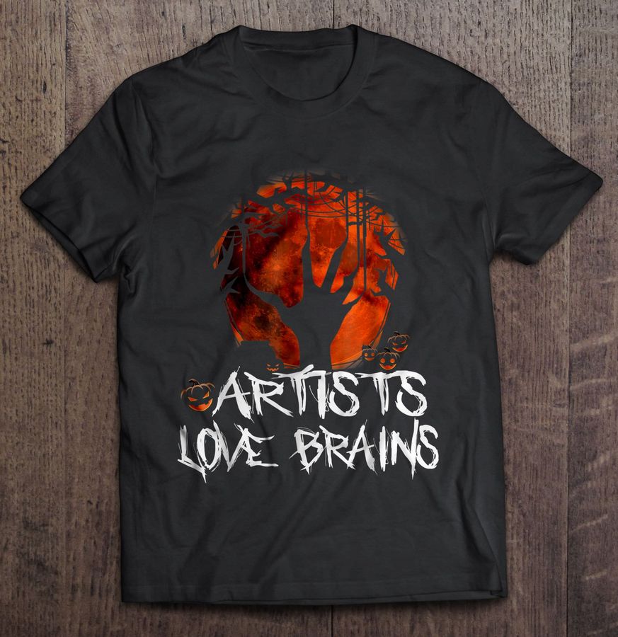 Artists Love Brains Halloween Gift Top