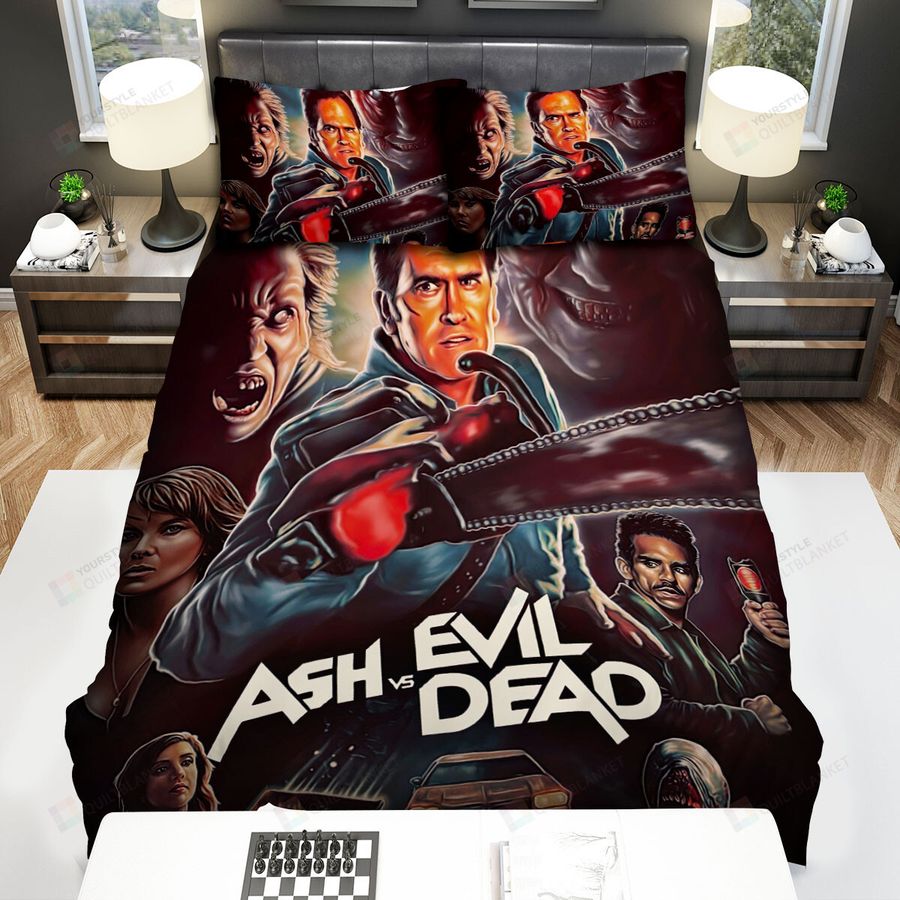 Ash Vs Evil Dead (2015–2018) Movie Digital Art 2 Bed Sheets Spread Comforter Duvet Cover Bedding Sets