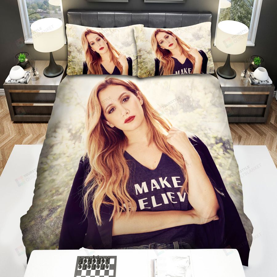 Ashley Tisdale Photo Bed Sheets Spread Comforter Duvet Cover Bedding Sets