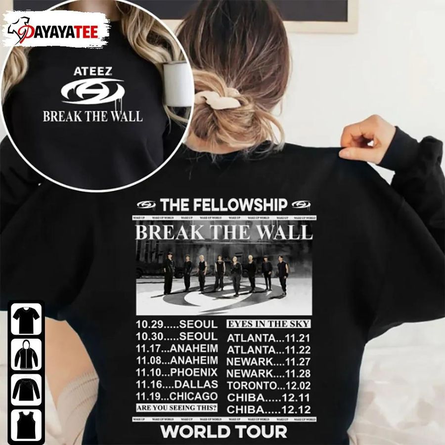 Ateez The Fellowship Break The Wall World Tour Sweatshirt