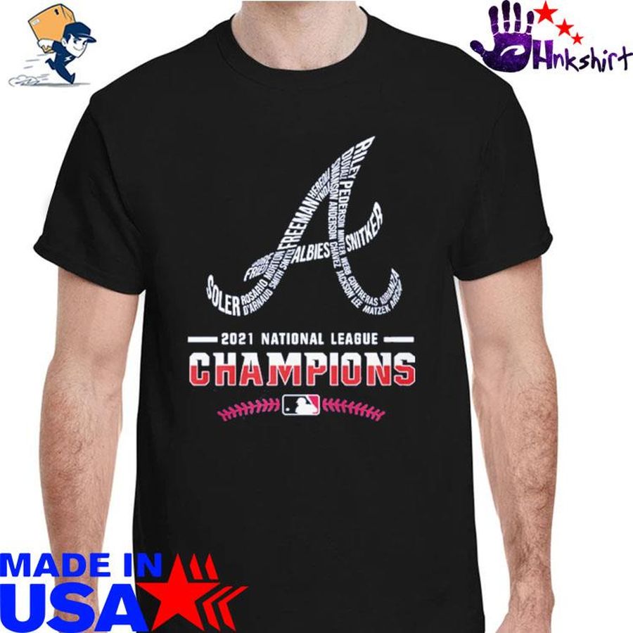Atlanta Braves 2021 National league champions shirt
