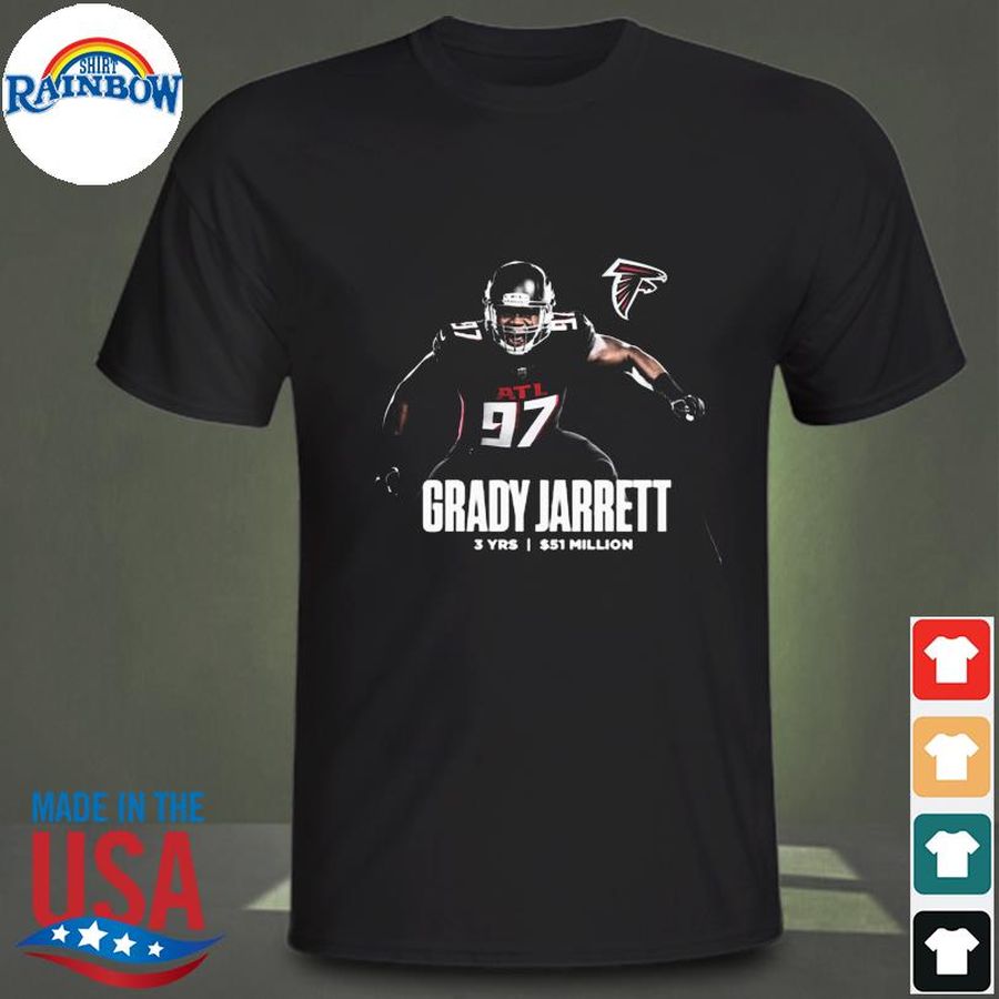 Atlanta Falcons Signing Grady Jarrett To A 3 Year T-Shirt