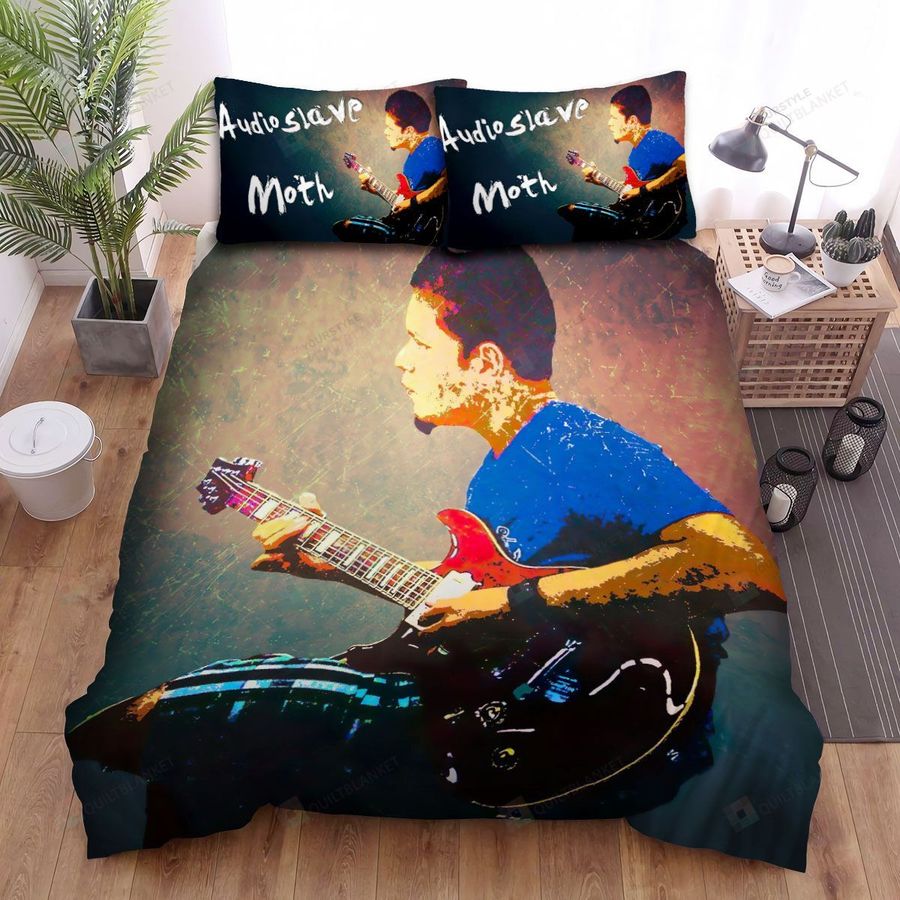 Audioslave Music Band Moth Fanart Bed Sheets Spread Comforter Duvet Cover Bedding Sets
