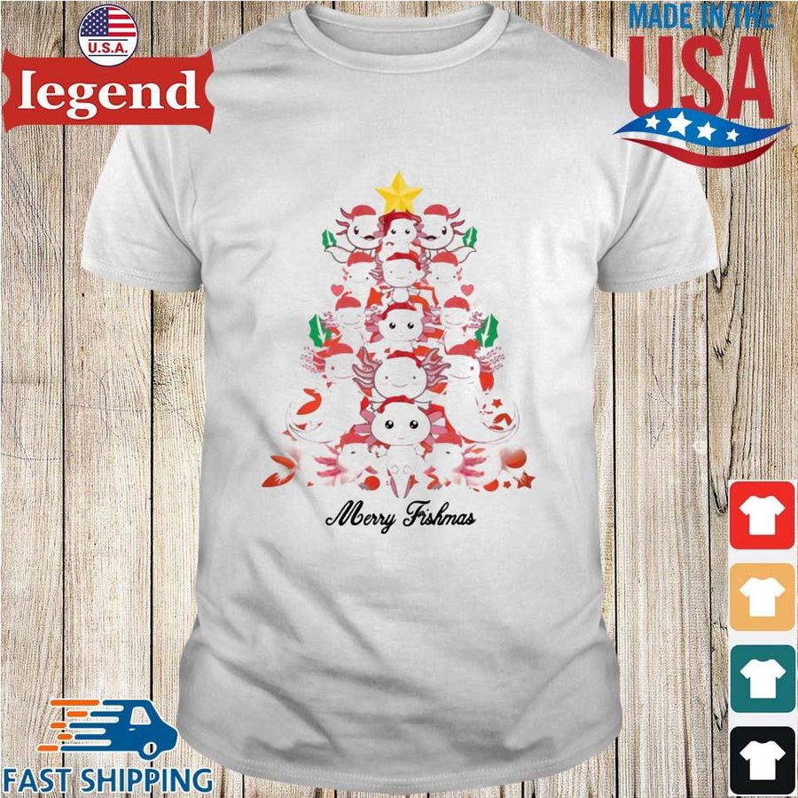Axolotl Christmas Tree Shirt