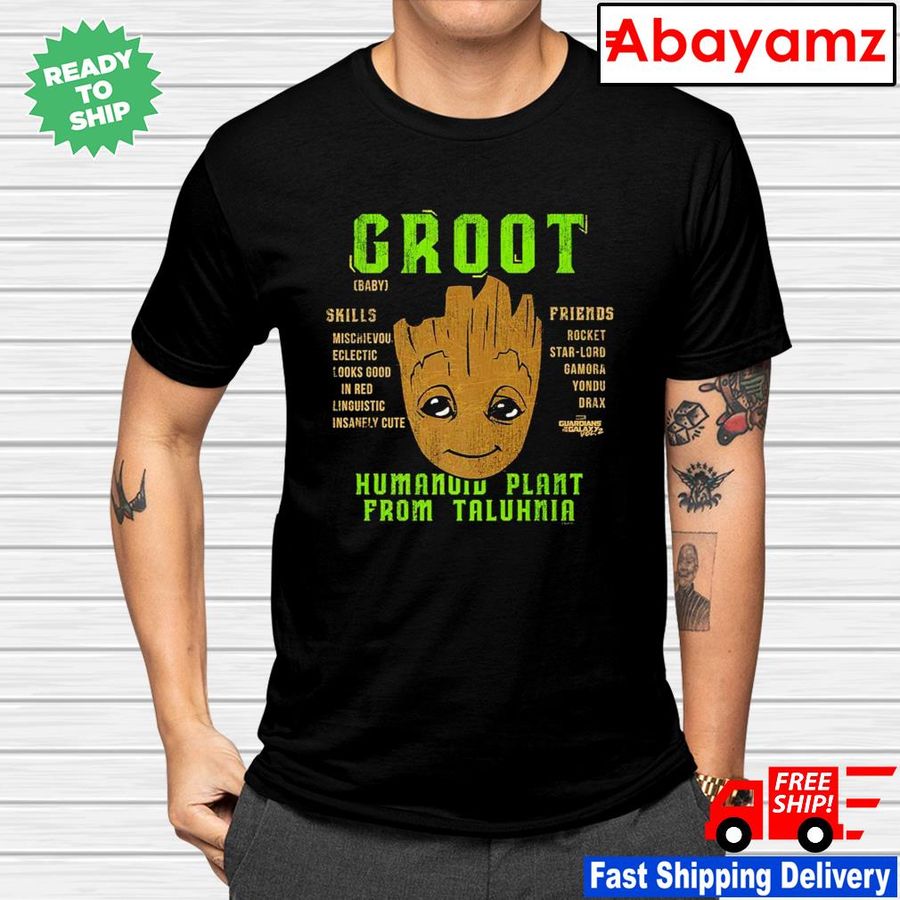 Baby Groot humanoid plant from talihina shirt