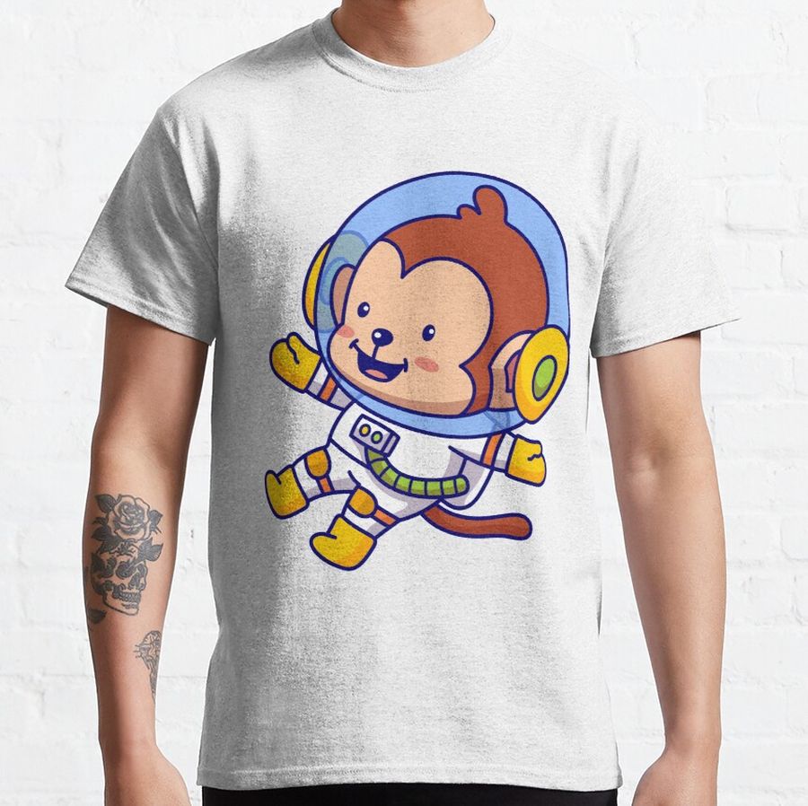 Baby monkey in the space T-shirt collection Classic T-Shirt