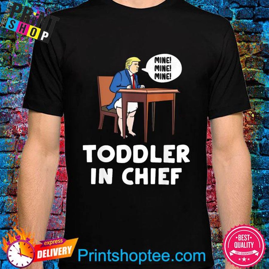 Baby Trump toddler in chief shirt