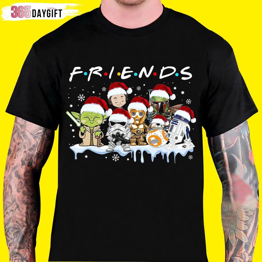 Baby Yoda Christmas T-Shirt Friends Baby Yoda Christmas