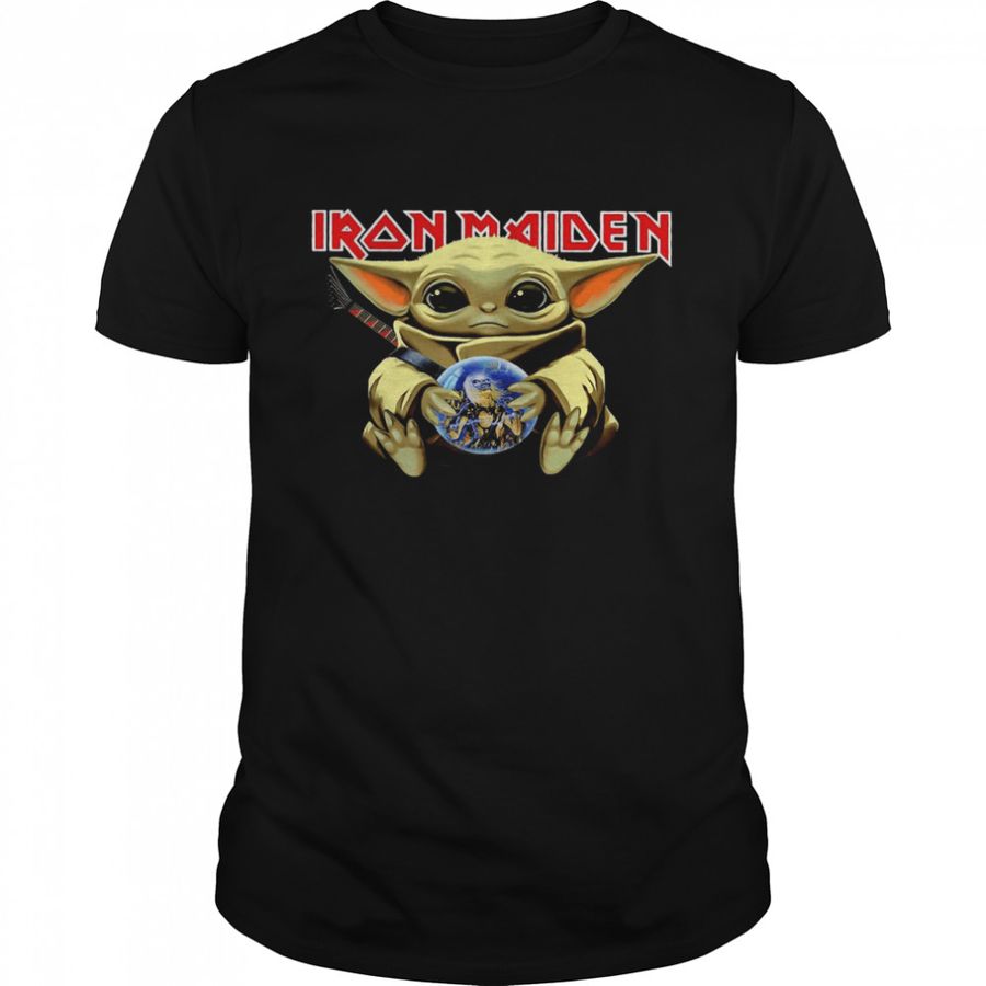 Baby Yoda Hug Iron Maiden Shirt