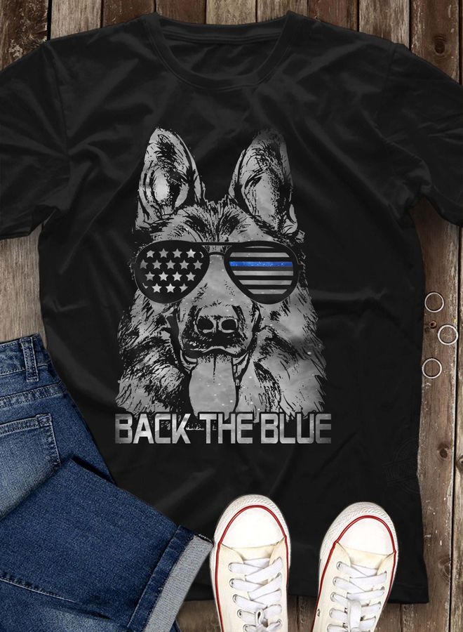 Back The Blue Dog Shirt