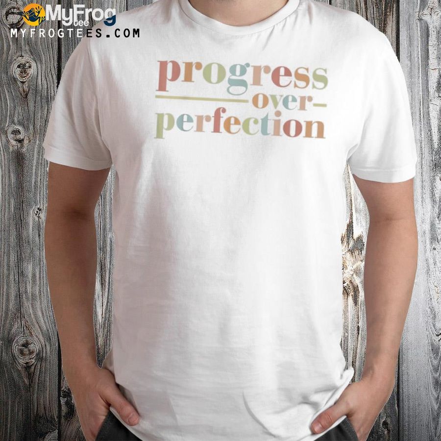 Back to school progress over perfection teachers vintage shirt