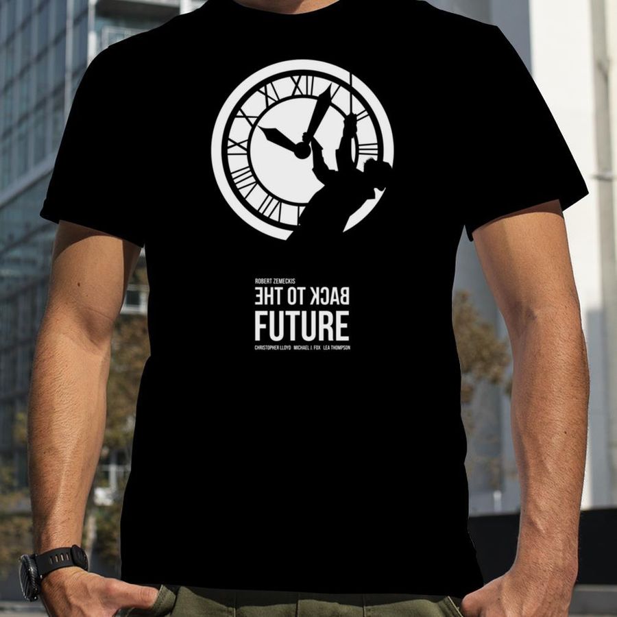 Back To The Future Doc Brown And The Clock Tower Shirt