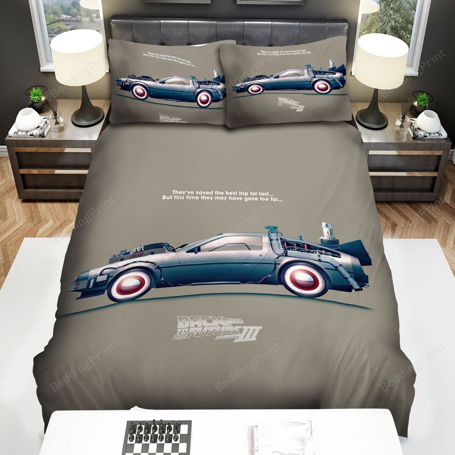 Back To The Future Part Iii The Car Art Bed Sheets Spread Comforter Duvet Cover Bedding Sets