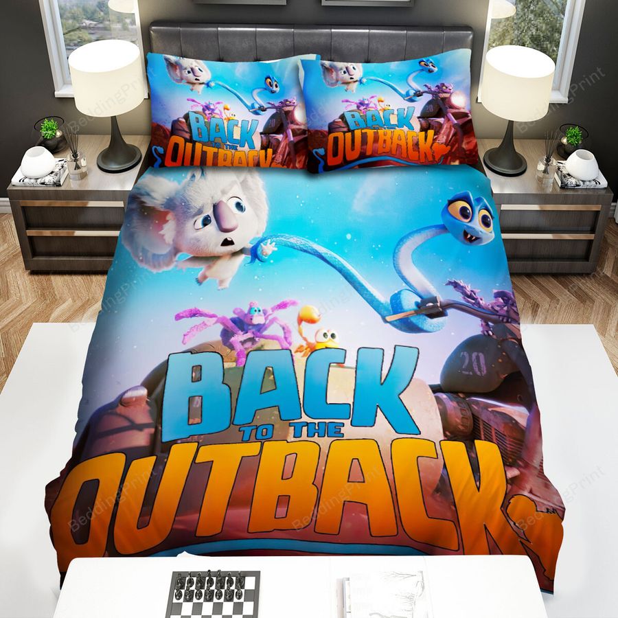 Back To The Outback (2021) Poster Movie Poster Bed Sheets Spread Comforter Duvet Cover Bedding Sets Ver 2