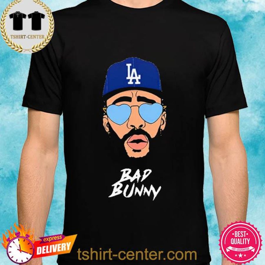 Bad Bunny Dodgers Shirt Los Angeles Dodgers Baseball Shirt