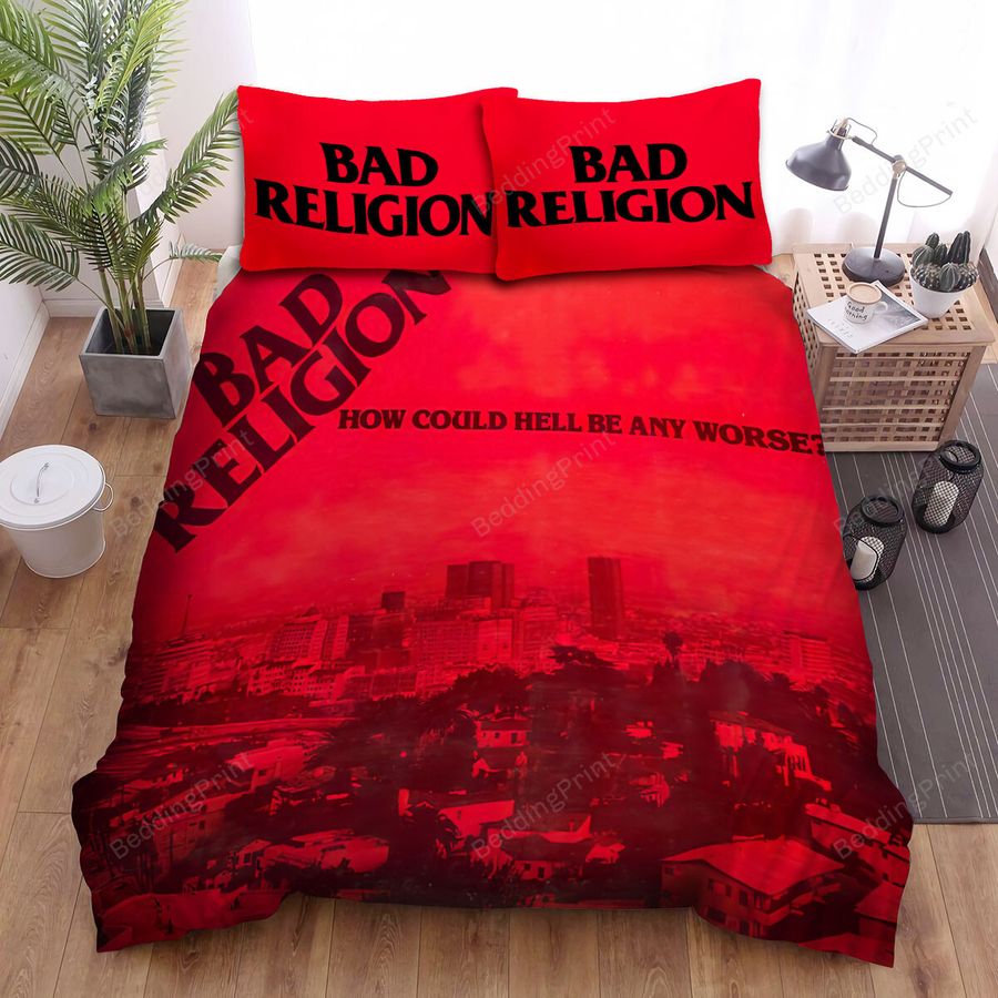 Bad Religion Band How Could Hell Be Any Worse Album Cover Bed Sheets Spread Comforter Duvet Cover Bedding Sets