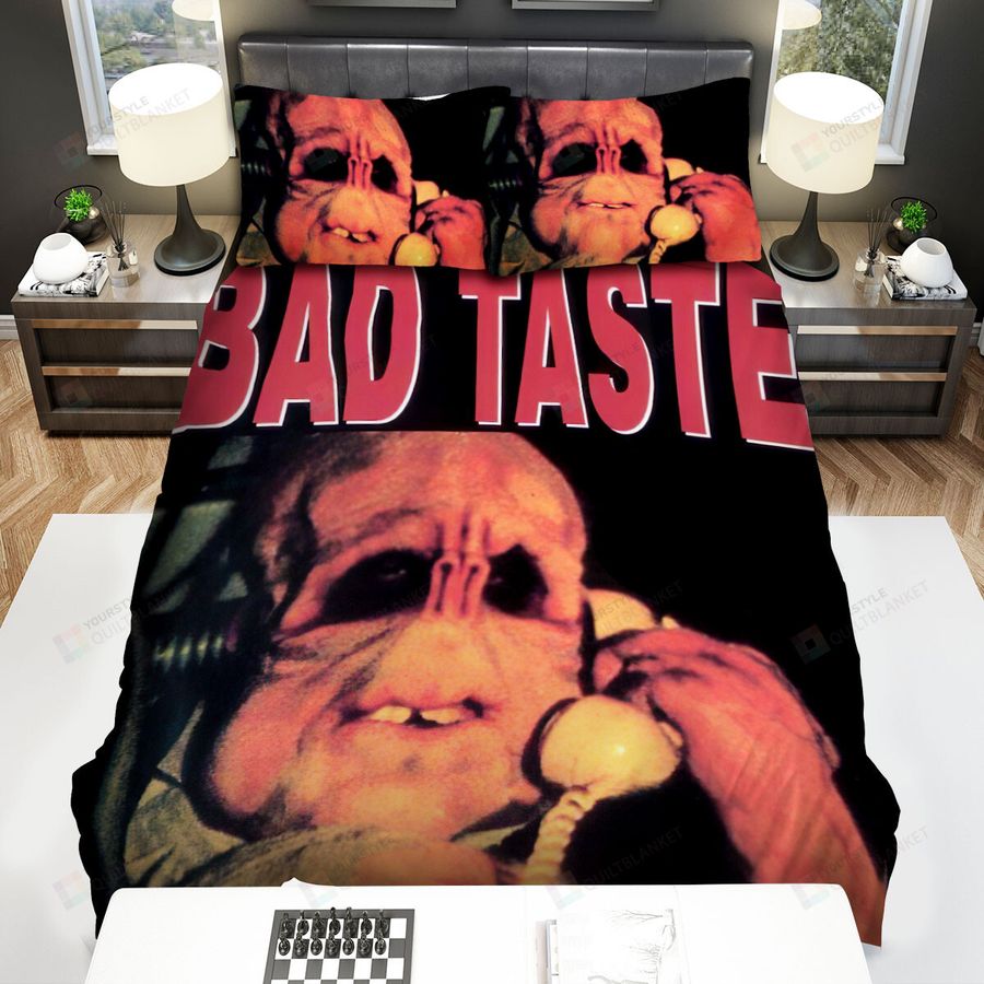 Bad Taste Monster Was Hearing The Phone Art Movie Poster Bed Sheets Spread Comforter Duvet Cover Bedding Sets